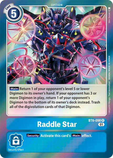 Raddle Star [BT6-098] [Double Diamond] | Amazing Games TCG