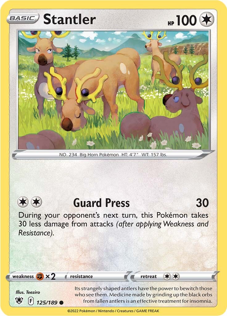 Stantler (125/189) [Sword & Shield: Astral Radiance] | Amazing Games TCG