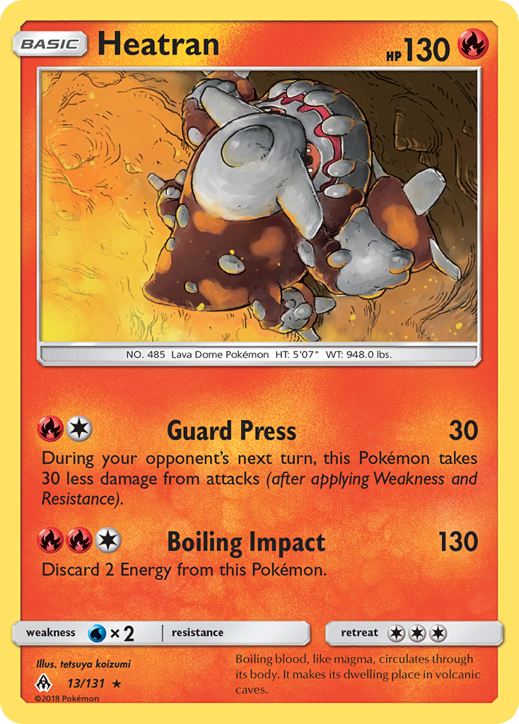 Heatran (13/131) [Sun & Moon: Forbidden Light] | Amazing Games TCG