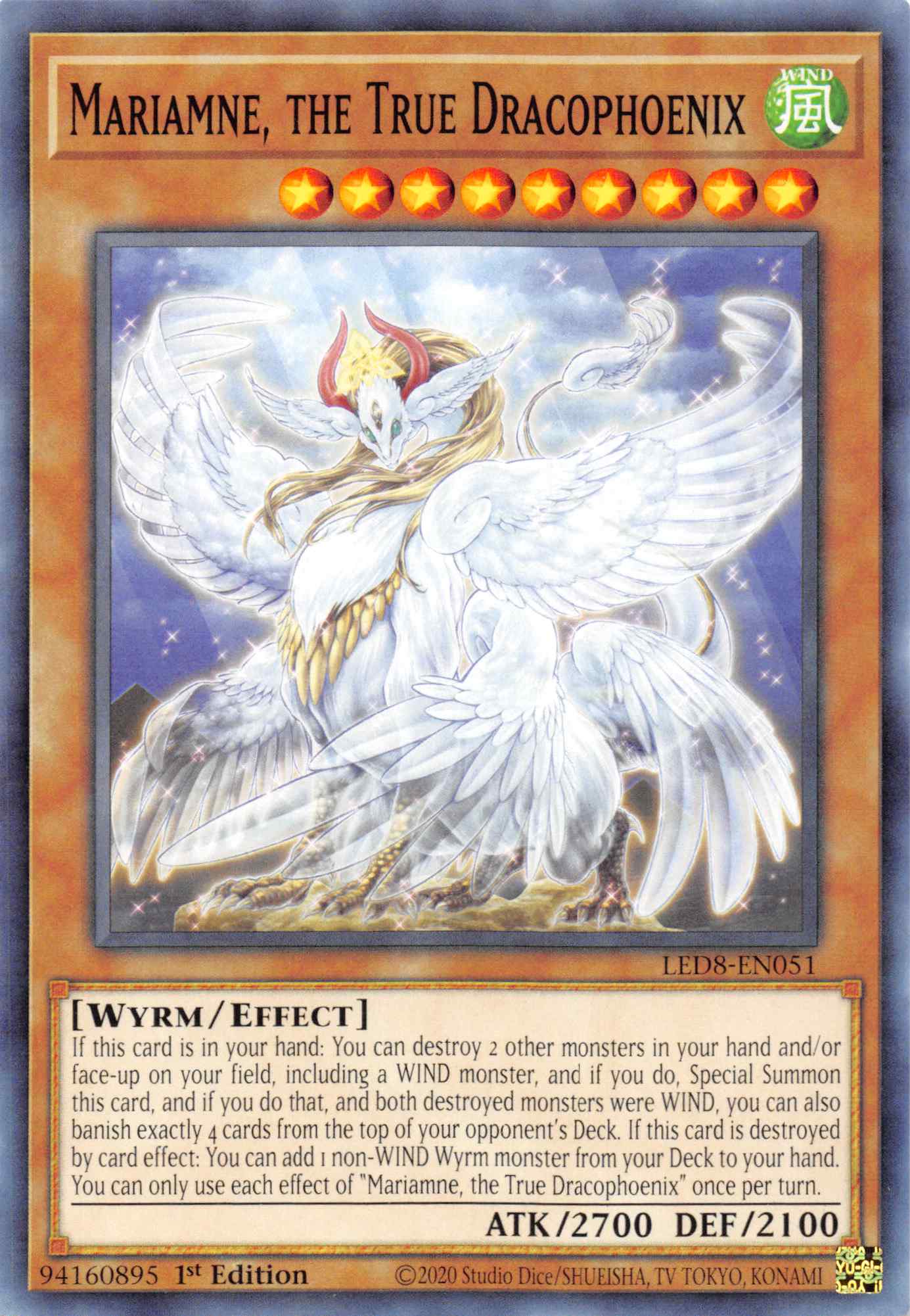 Mariamne, the True Dracophoenix [LED8-EN051] Common | Amazing Games TCG