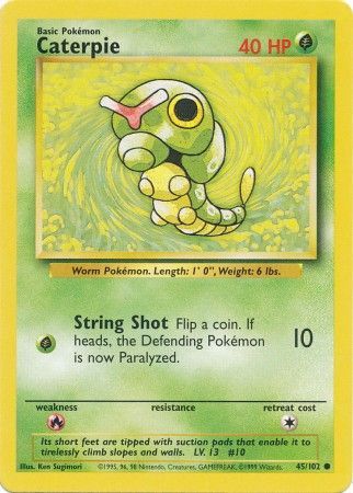 Caterpie (45/102) [Base Set Unlimited] | Amazing Games TCG