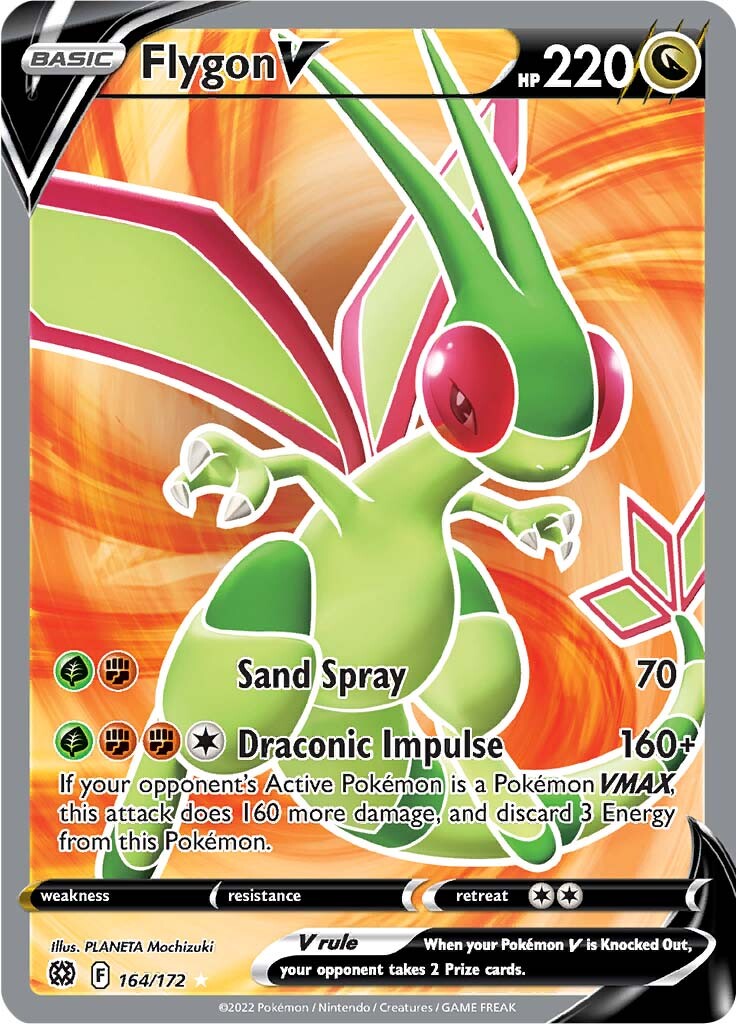 Flygon V (164/172) [Sword & Shield: Brilliant Stars] | Amazing Games TCG