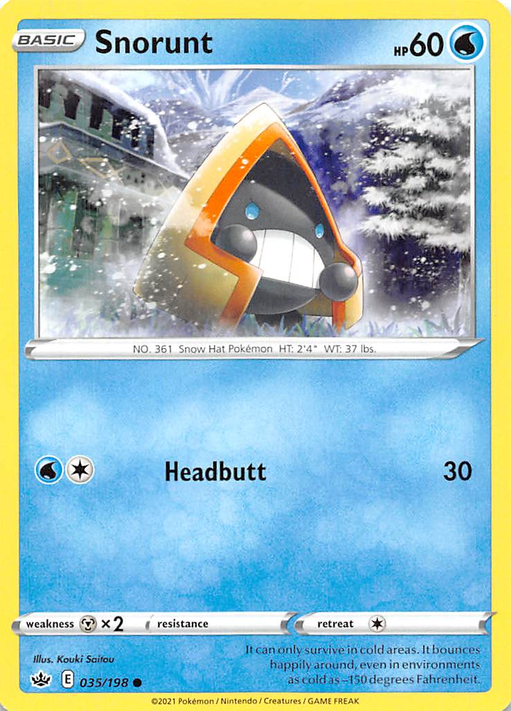 Snorunt (035/198) [Sword & Shield: Chilling Reign] | Amazing Games TCG