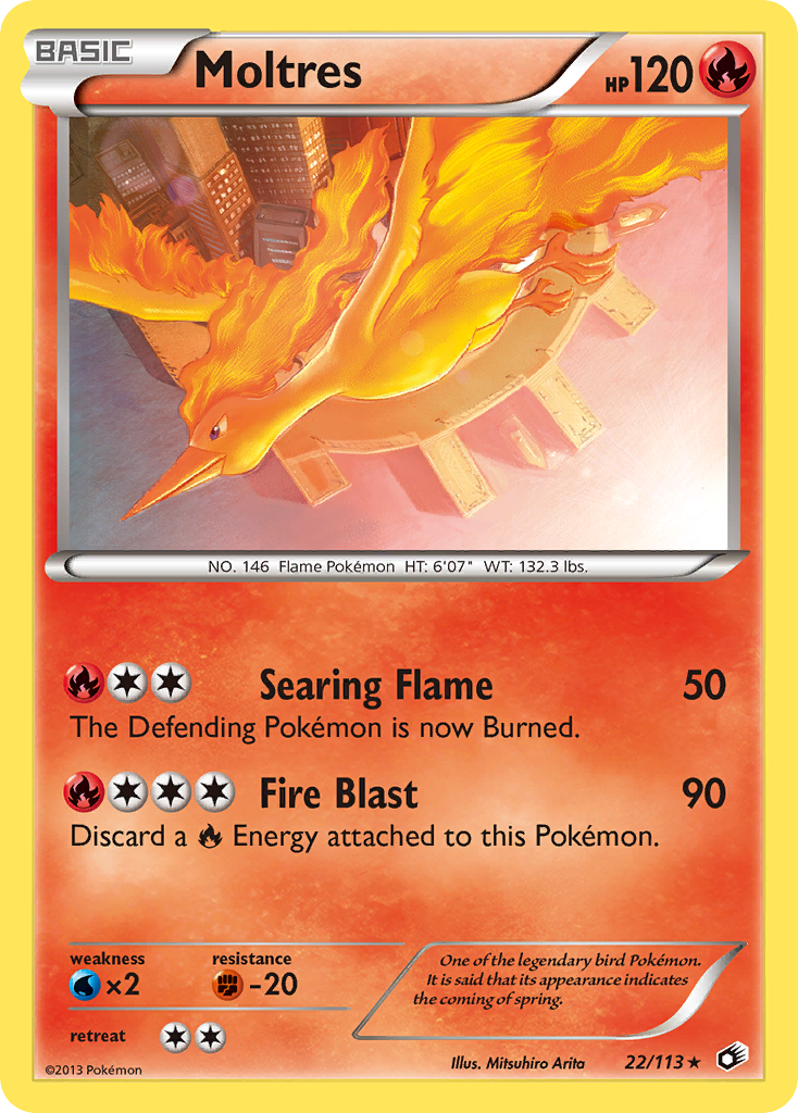 Moltres (22/113) [Black & White: Legendary Treasures] | Amazing Games TCG