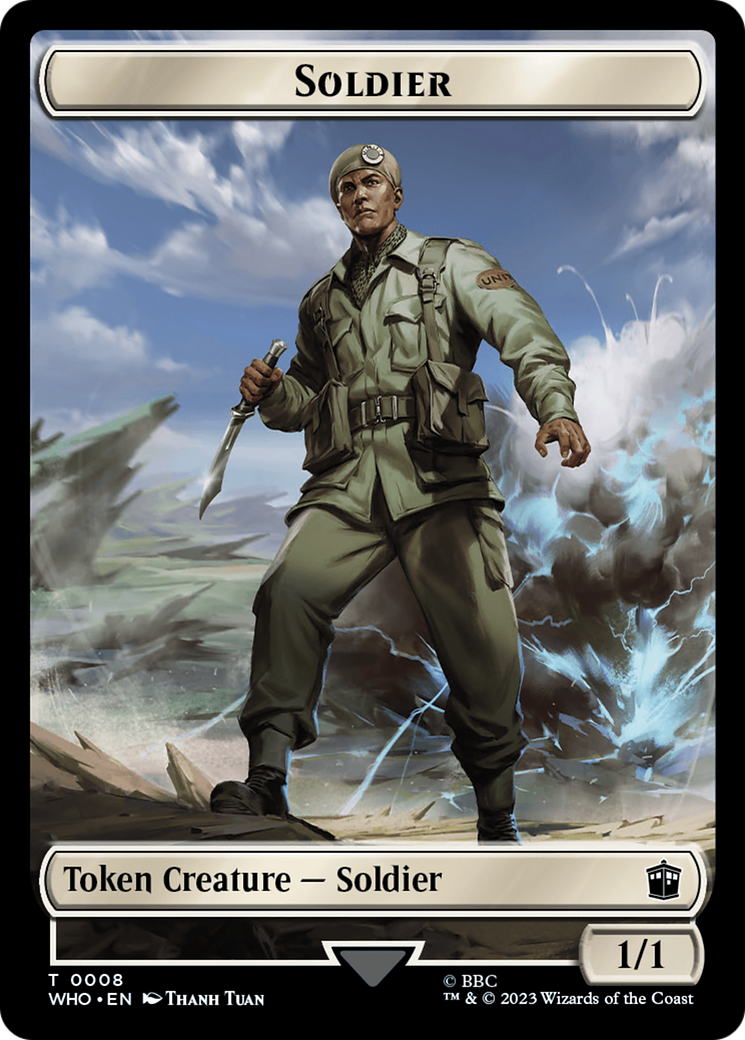 Soldier // Mutant Double-Sided Token [Doctor Who Tokens] | Amazing Games TCG