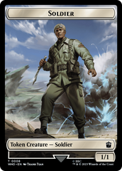 Horse // Soldier Double-Sided Token [Doctor Who Tokens] | Amazing Games TCG