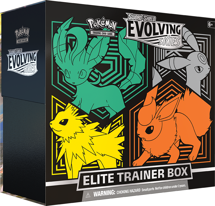 Sword & Shield: Evolving Skies - Elite Trainer Box (Flareon/Jolteon/Umbreon/Leafeon) | Amazing Games TCG