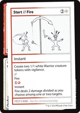 Start // Fire (2021 Edition) [Mystery Booster Playtest Cards] | Amazing Games TCG