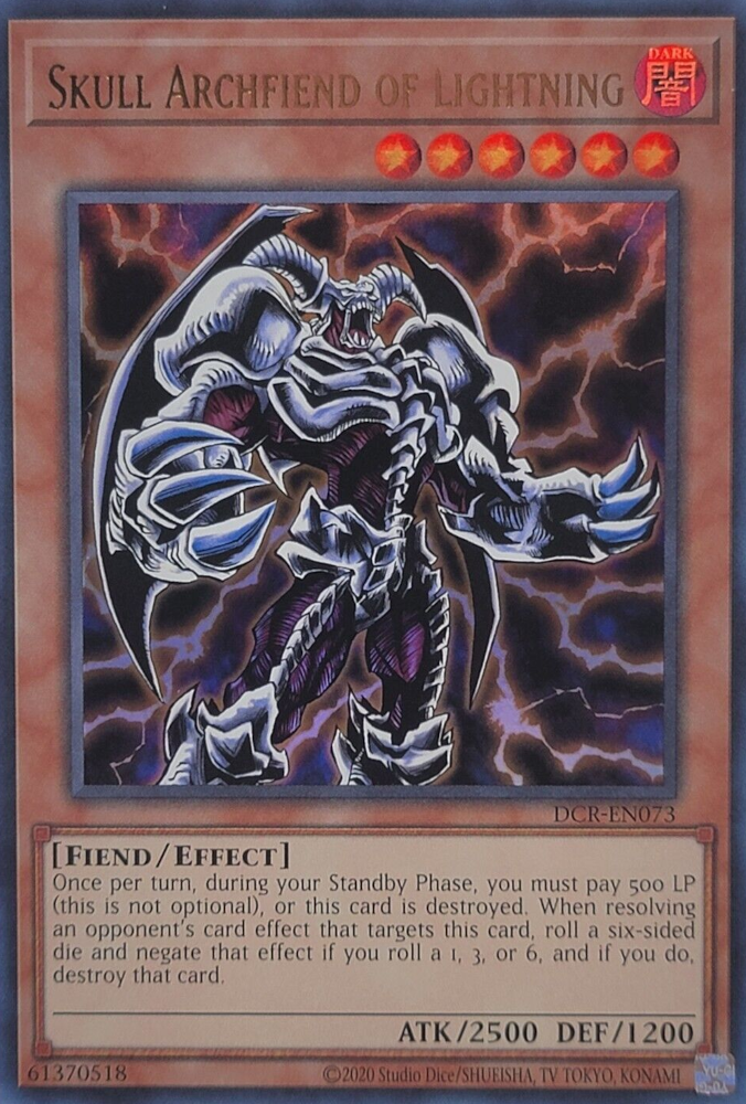 Skull Archfiend of Lightning (25th Anniversary) [DCR-EN073] Ultra Rare | Amazing Games TCG