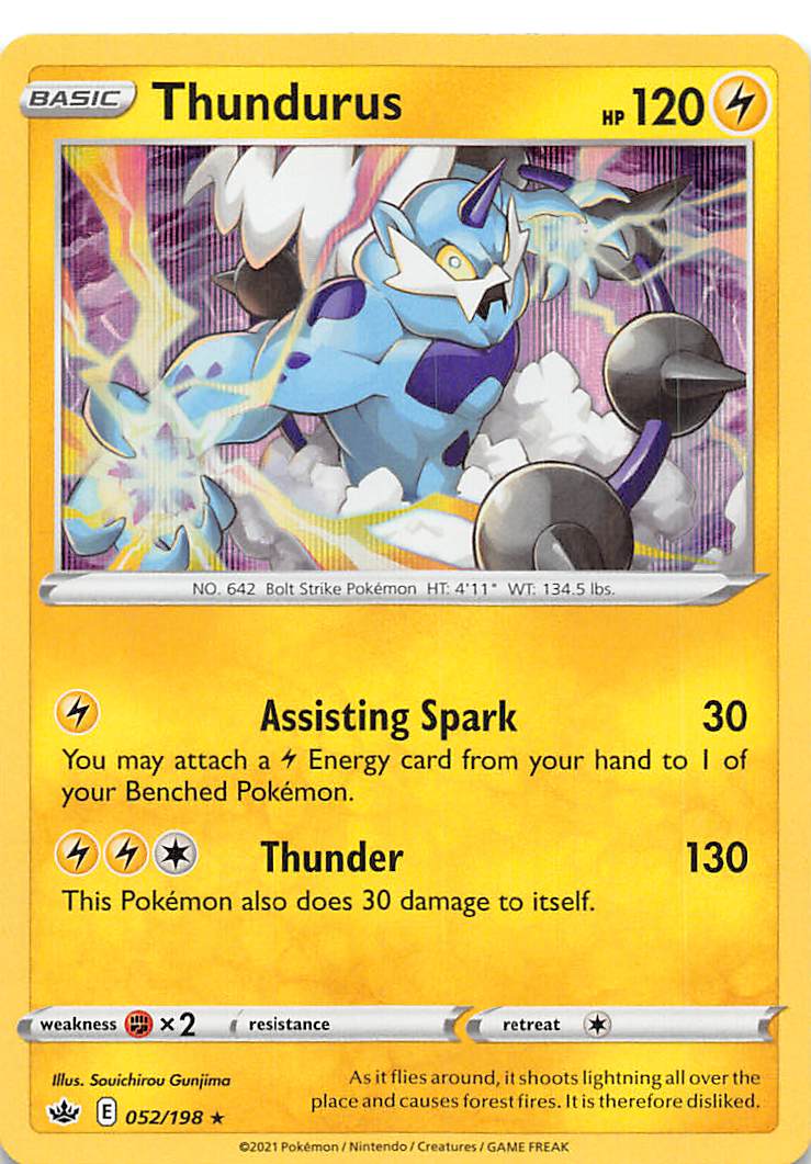 Thundurus (052/198) [Sword & Shield: Chilling Reign] | Amazing Games TCG