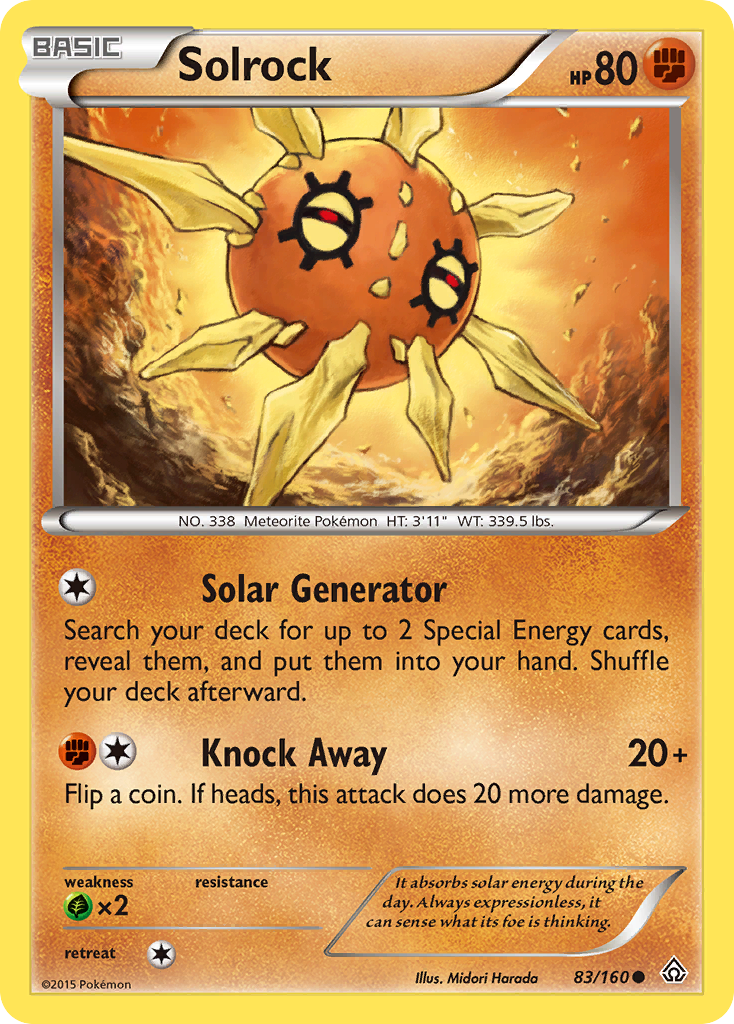 Solrock (83/160) [XY: Primal Clash] | Amazing Games TCG