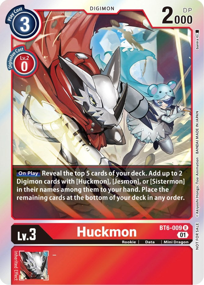 Huckmon [BT6-009] (Event Pack 3) [Double Diamond Promos] | Amazing Games TCG