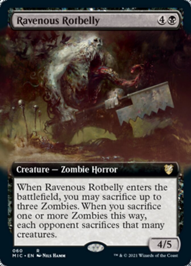 Ravenous Rotbelly (Extended) [Innistrad: Midnight Hunt Commander] | Amazing Games TCG