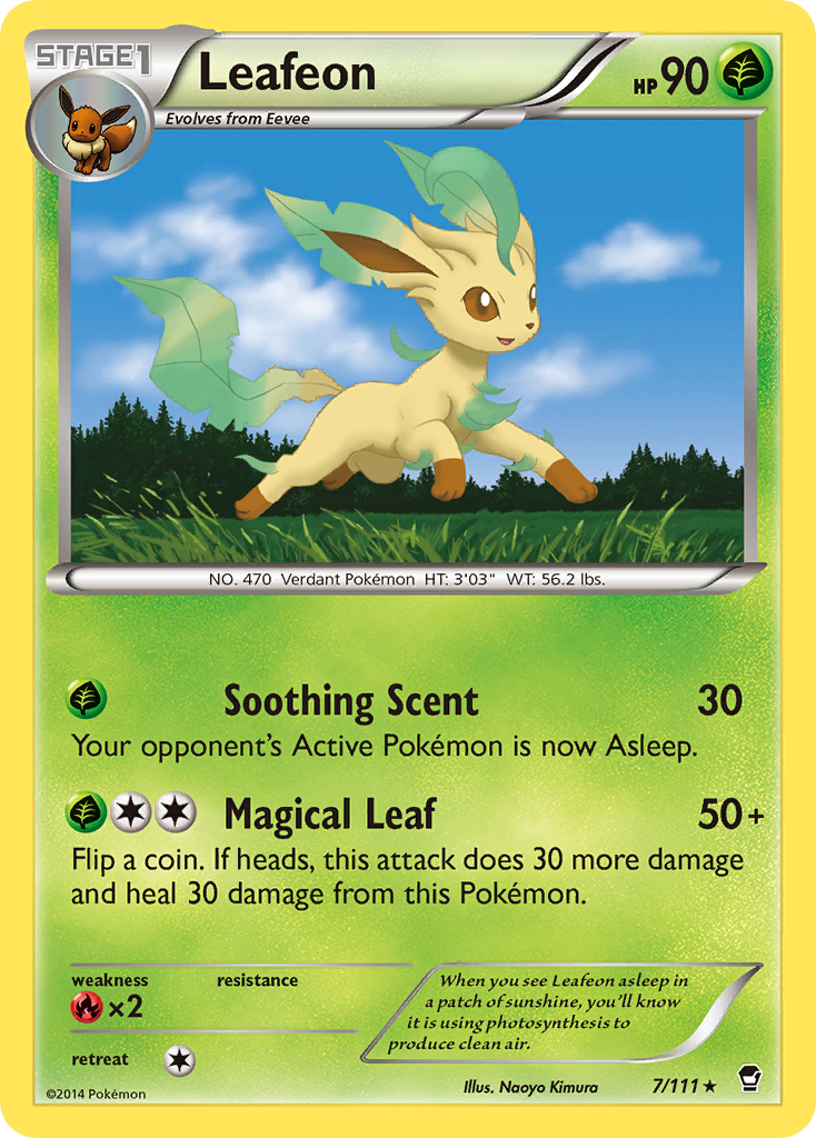 Leafeon (7/111) [XY: Furious Fists] | Amazing Games TCG