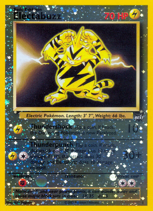 Electabuzz (1) [Best of Promos] | Amazing Games TCG