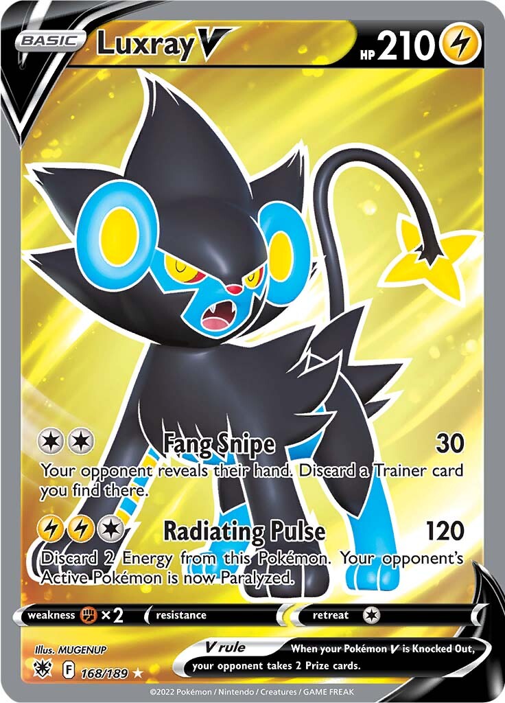 Luxray V (168/189) [Sword & Shield: Astral Radiance] | Amazing Games TCG