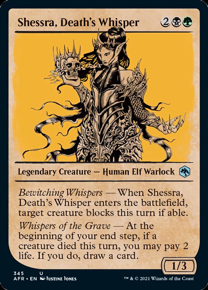 Shessra, Death's Whisper (Showcase) [Dungeons & Dragons: Adventures in the Forgotten Realms] | Amazing Games TCG