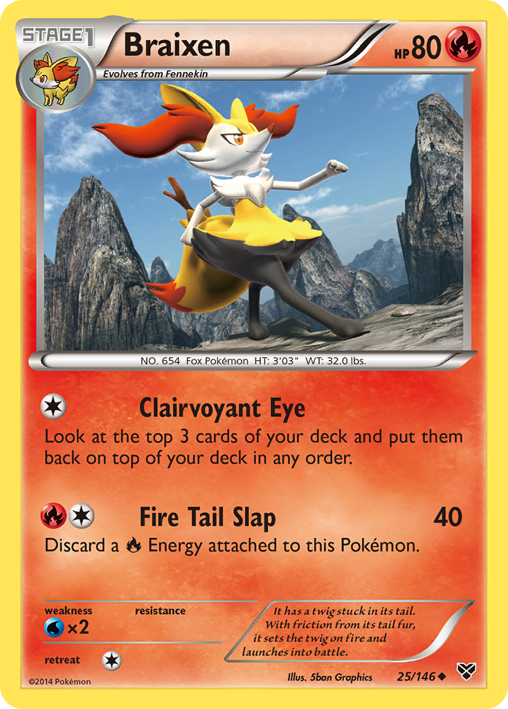 Braixen (25/146) [XY: Base Set] | Amazing Games TCG