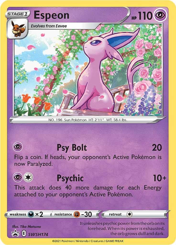 Espeon (SWSH174) [Sword & Shield: Black Star Promos] | Amazing Games TCG