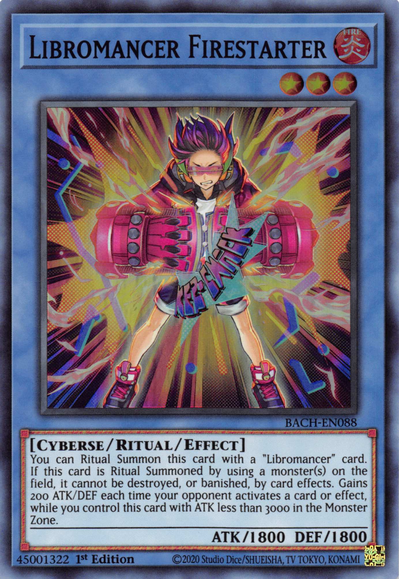 Libromancer Firestarter [BACH-EN088] Super Rare | Amazing Games TCG