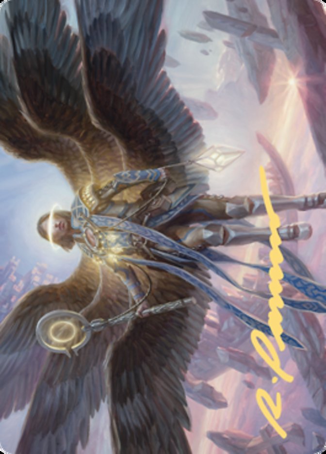 Angel of Destiny Art Card (Gold-Stamped Signature) [Zendikar Rising Art Series] | Amazing Games TCG