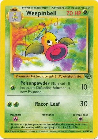 Weepinbell (48/64) [Jungle Unlimited] | Amazing Games TCG