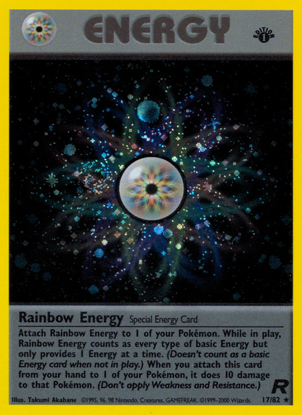 Rainbow Energy (17/82) [Team Rocket 1st Edition] | Amazing Games TCG
