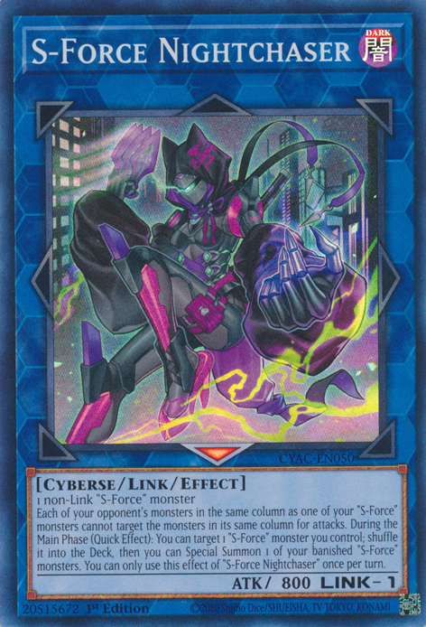 S-Force Nightchaser [CYAC-EN050] Super Rare | Amazing Games TCG