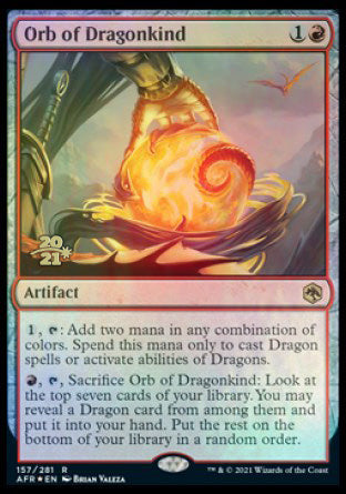 Orb of Dragonkind [Dungeons & Dragons: Adventures in the Forgotten Realms Prerelease Promos] | Amazing Games TCG