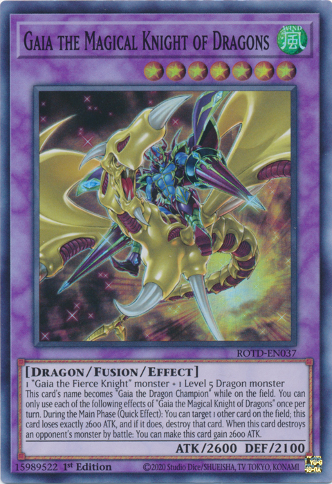 Gaia the Magical Knight of Dragons [ROTD-EN037] Super Rare | Amazing Games TCG