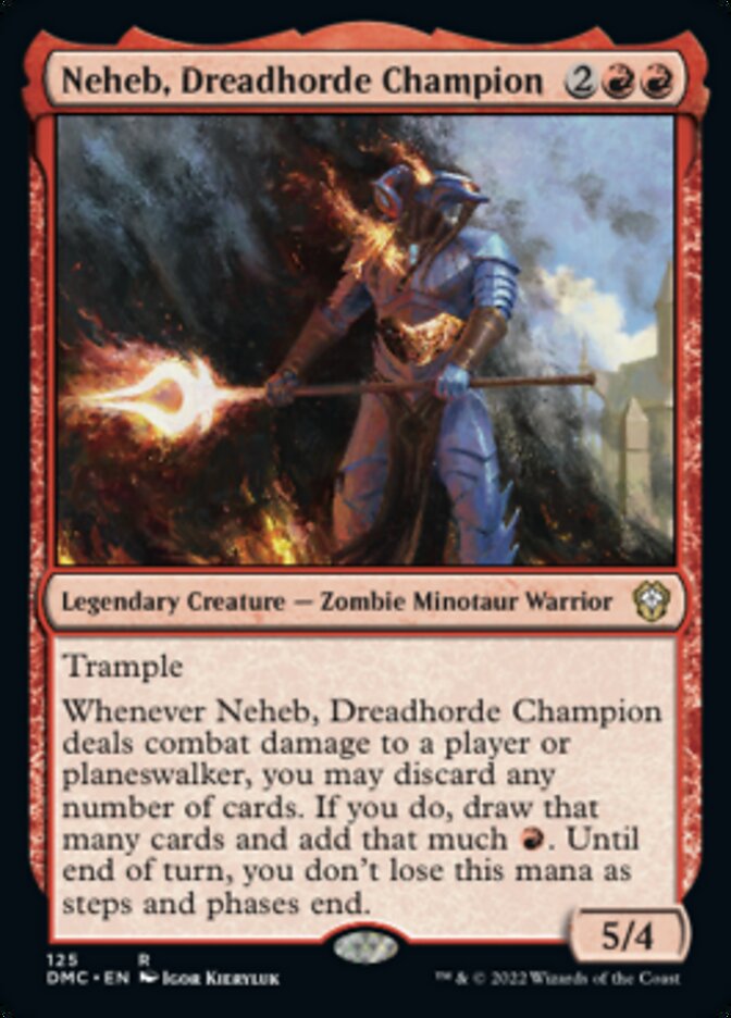 Neheb, Dreadhorde Champion [Dominaria United Commander] | Amazing Games TCG