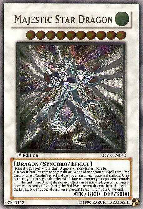 Majestic Star Dragon [SOVR-EN040] Ultimate Rare | Amazing Games TCG