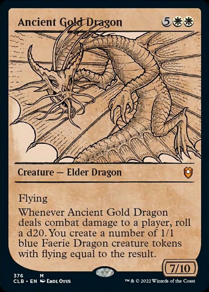 Ancient Gold Dragon (Showcase) [Commander Legends: Battle for Baldur's Gate] | Amazing Games TCG