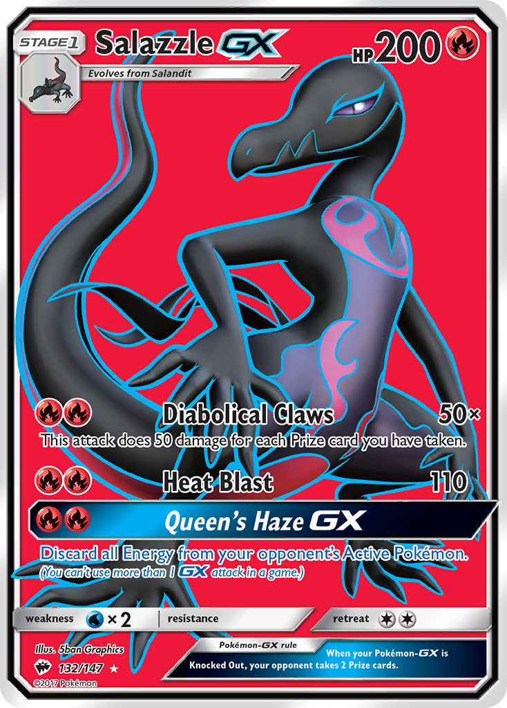 Salazzle GX (132/147) [Sun & Moon: Burning Shadows] | Amazing Games TCG