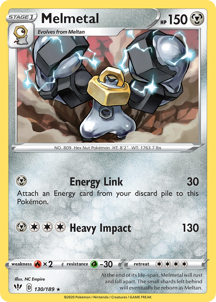 Melmetal (130/189) [Sword & Shield: Darkness Ablaze] | Amazing Games TCG