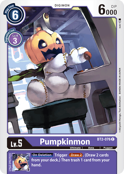 Pumpkinmon [BT2-076] [Release Special Booster Ver.1.0] | Amazing Games TCG