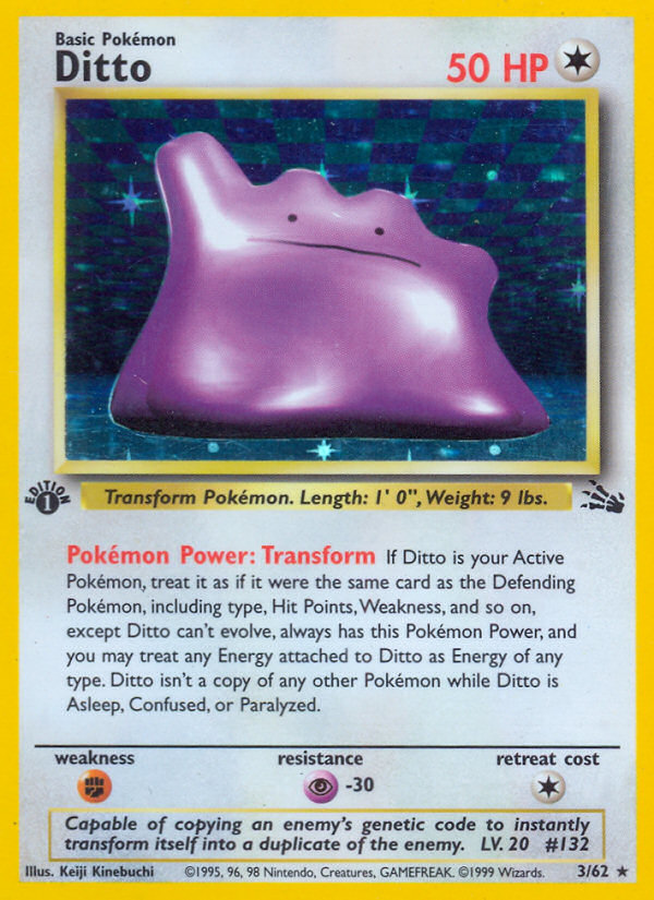 Ditto (3/62) [Fossil 1st Edition] | Amazing Games TCG