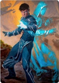 Jace, Mirror Mage 1 Art Card [Zendikar Rising Art Series] | Amazing Games TCG