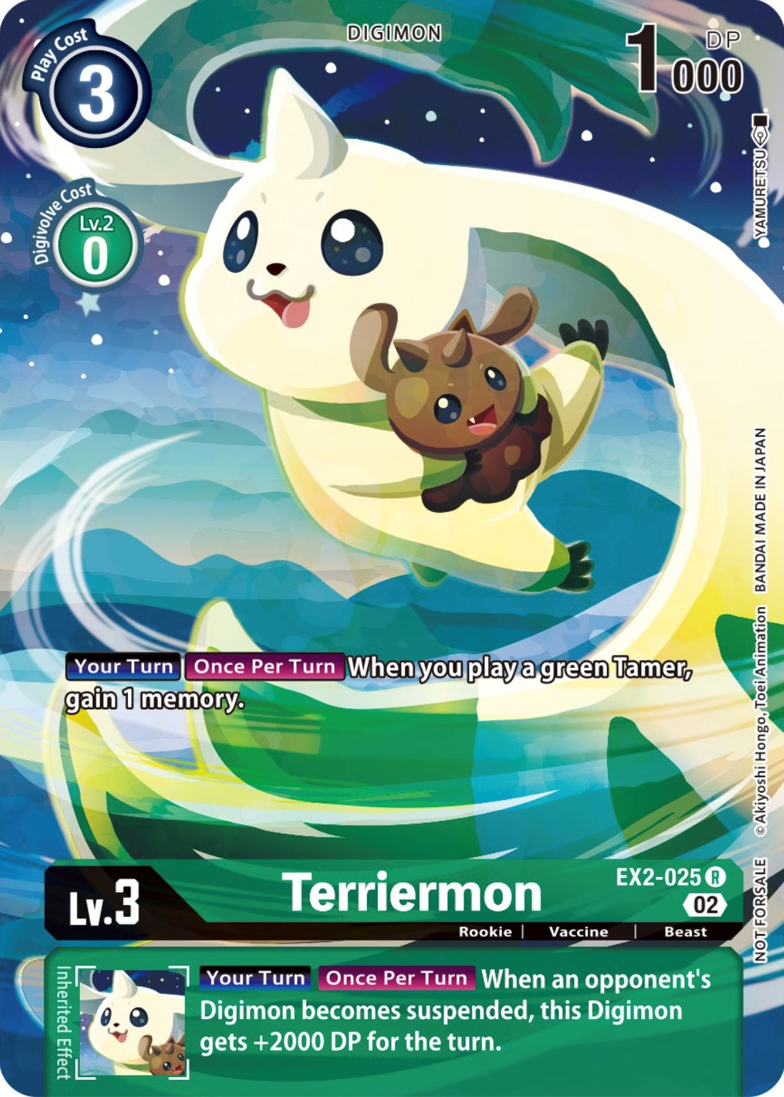 Terriermon [EX2-025] (Digimon Illustration Competition Promotion Pack) [Digital Hazard Promos] | Amazing Games TCG