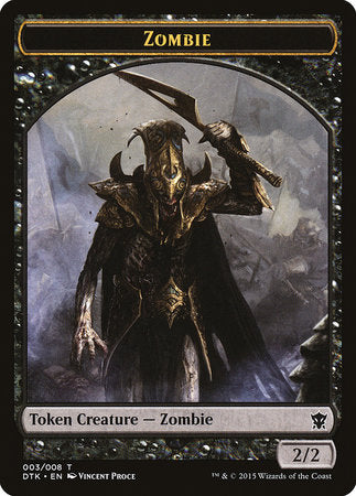 Zombie Token [Dragons of Tarkir Tokens] | Amazing Games TCG