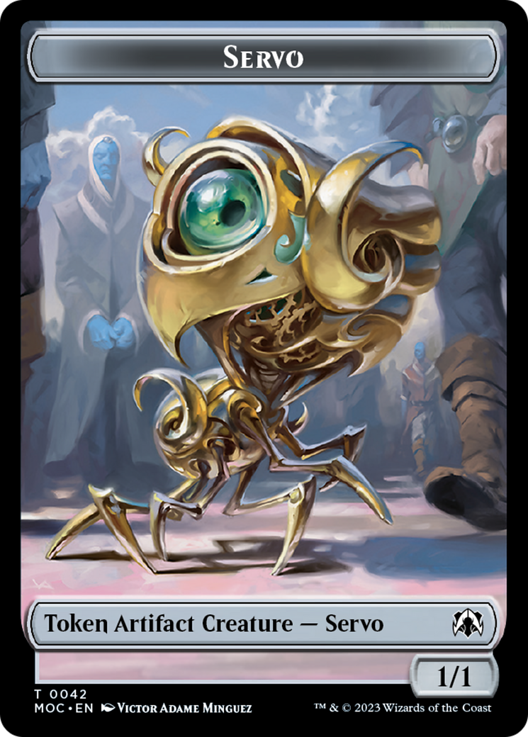 Feather // Servo Double-Sided Token [March of the Machine Commander Tokens] | Amazing Games TCG