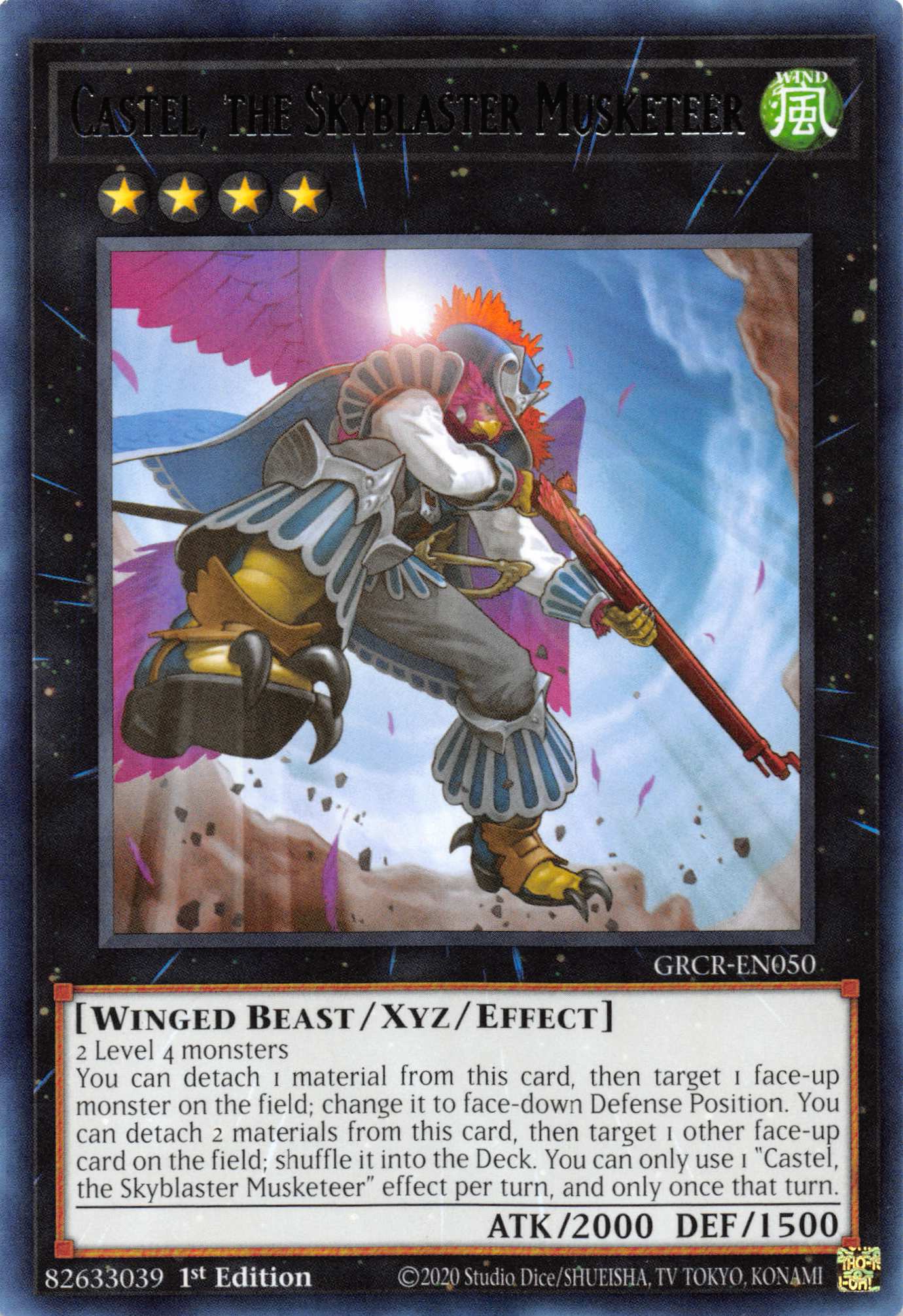 Castel, the Skyblaster Musketeer [GRCR-EN050] Rare | Amazing Games TCG