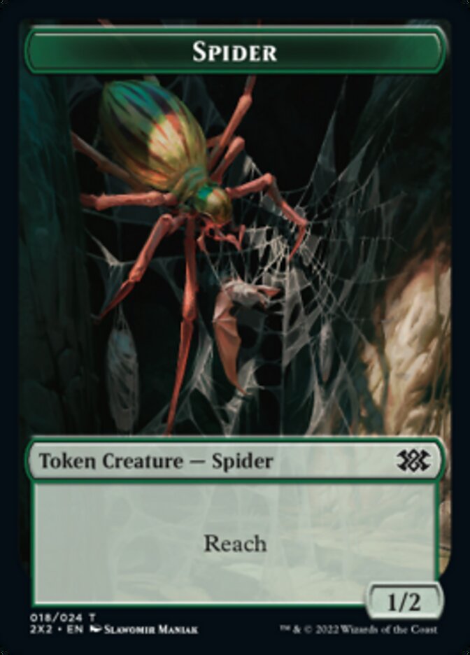 Spider // Soldier Double-sided Token [Double Masters 2022 Tokens] | Amazing Games TCG