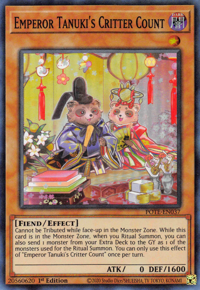 Emperor Tanuki's Critter Count [POTE-EN037] Super Rare | Amazing Games TCG