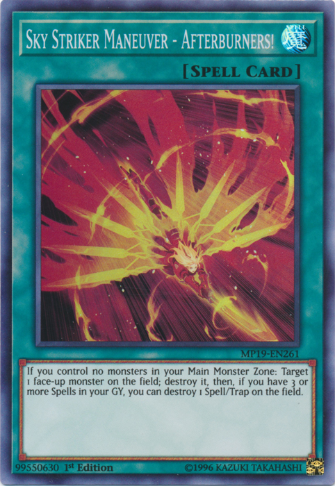 Sky Striker Maneuver - Afterburners! [MP19-EN261] Super Rare | Amazing Games TCG