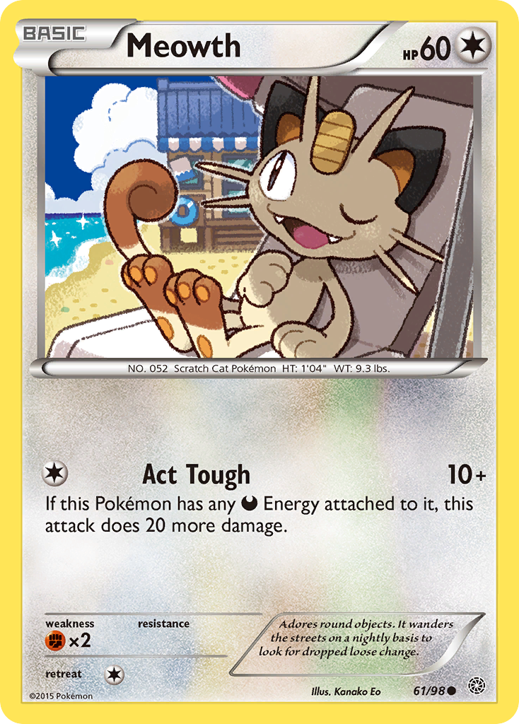 Meowth (61/98) [XY: Ancient Origins] | Amazing Games TCG