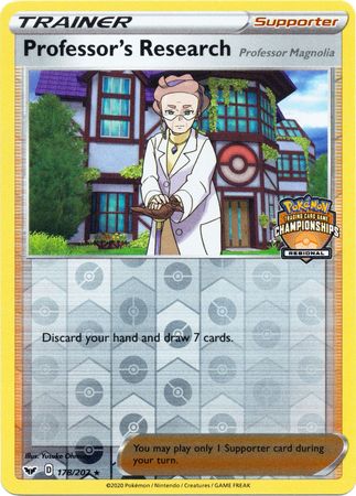 Professor's Research (178/202) (Regional Championship Promo) [Sword & Shield: Base Set] | Amazing Games TCG