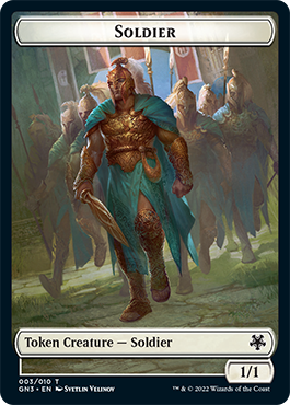 Soldier // Elf Warrior Double-Sided Token [Game Night: Free-for-All Tokens] | Amazing Games TCG