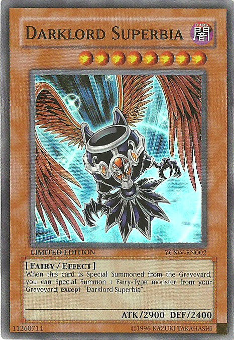 Darklord Superbia [YCSW-EN002] Super Rare | Amazing Games TCG