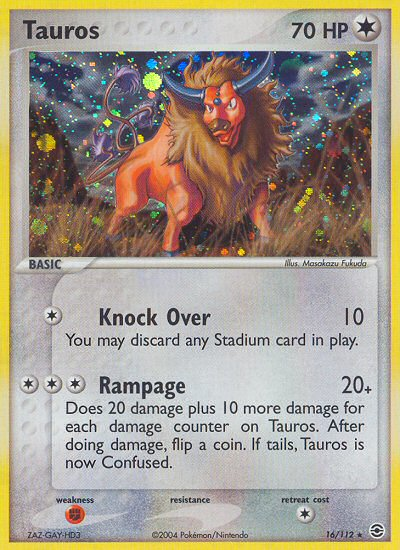 Tauros (16/112) [EX: FireRed & LeafGreen] | Amazing Games TCG